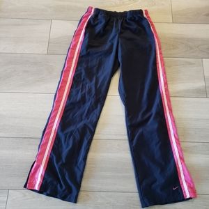 Medium (8-10) Nike Navy/Pink Athletic Pant